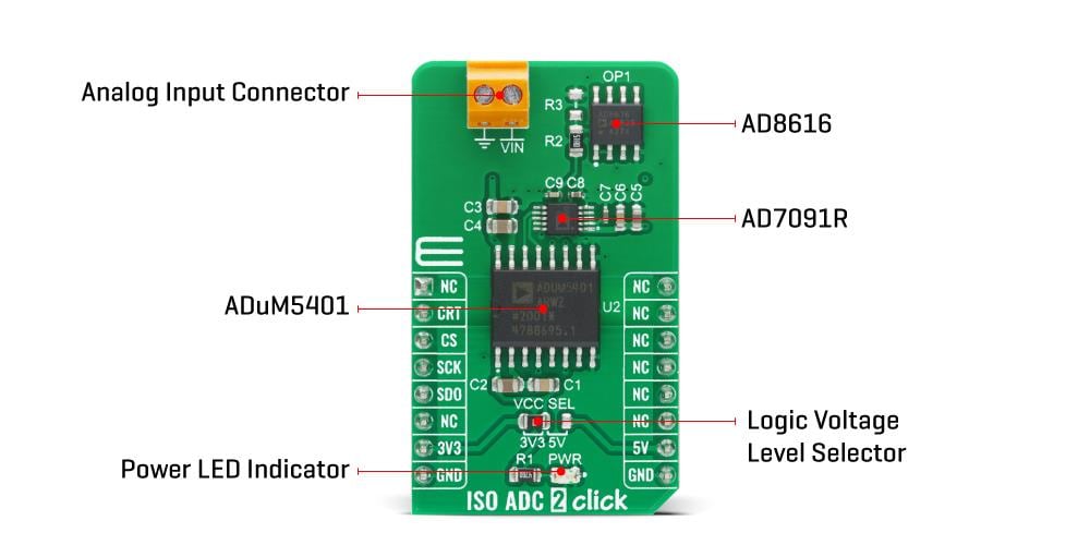 Mikroe ISO ADC 2 Click