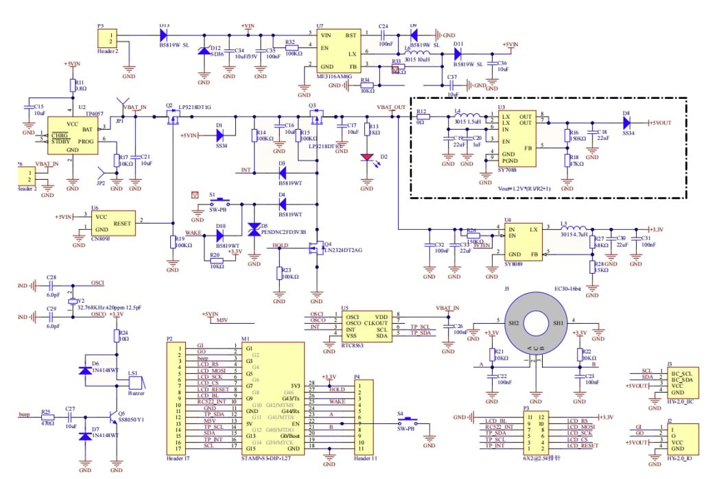 Schematic - M5Stack K130 M5Dial