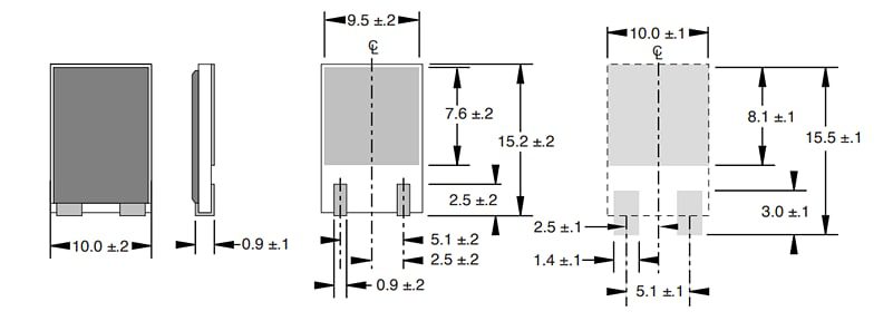 Chart - Ohmite TKH55 SMD Thick Film Resistors