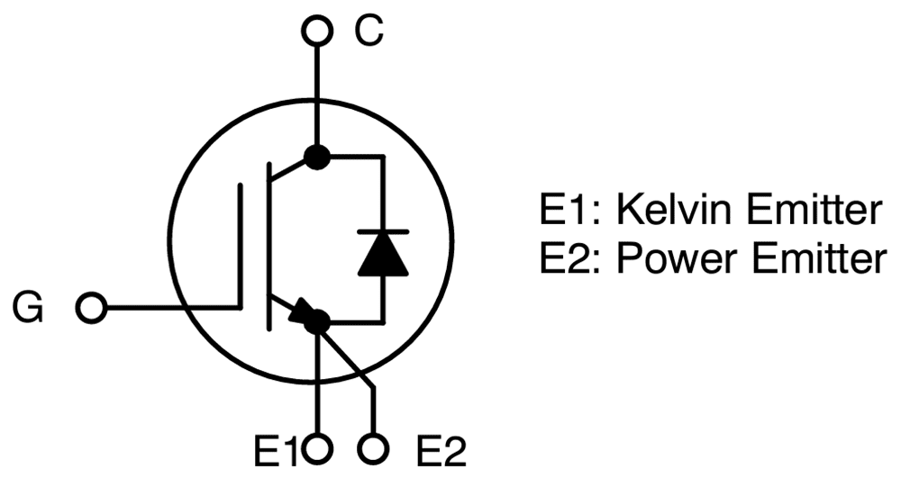 Schematic - onsemi FGH4L50T65SQD 650V 50A High-Speed IGBT
