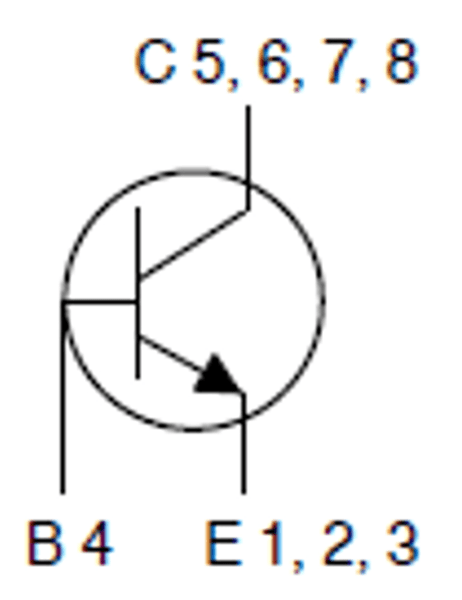 Schematic - onsemi NST1602CL 160V 1.5A NPN Bipolar Transistor