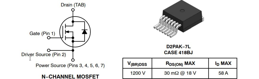 Schematic - onsemi NTBG022N120M3S 1200V M3S Series SiC MOSFET