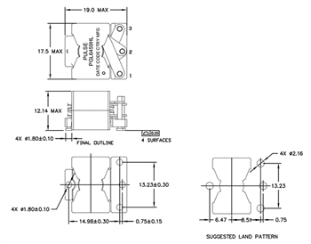 Chart - Pulse Electronics High-Frequency Flat Coil Inductors Chart - Pulse Electronics High-Frequency Flat Coil Inductors