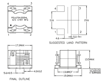 Chart - Pulse Electronics High-Frequency Flat Coil Inductors Chart - Pulse Electronics High-Frequency Flat Coil Inductors