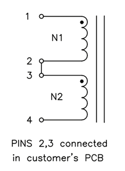 Schematic - Pulse Electronics High-Frequency Flat Coil Inductors Schematic - Pulse Electronics High-Frequency Flat Coil Inductors