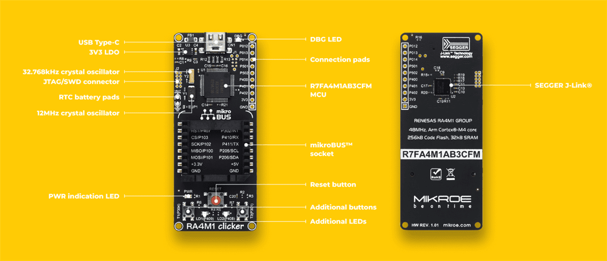 Mikroe RA4M1 Clicker