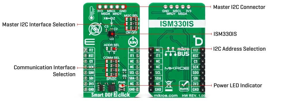 Mikroe MIKROE-5734 Smart DOF 3 Click