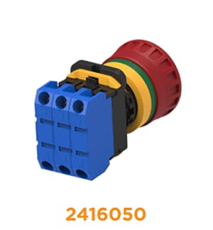 Chart - TE Connectivity / Alcoswitch PBES22 Pushbutton 22mm Emergency Stop Switches