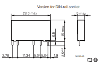 Chart - TE Connectivity Slimline PCB Relay SNR
