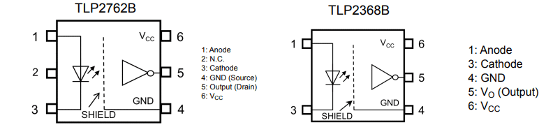 Location Circuit - Toshiba High-Speed Photocouplers
