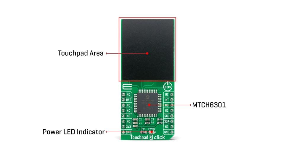 Mikroe TouchPad 3 Click