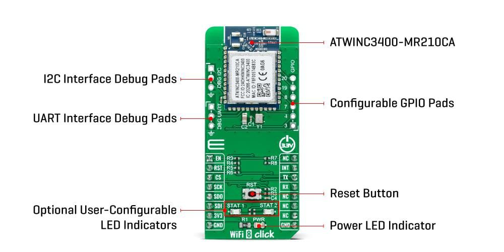 Mikroe WiFi 8 Click