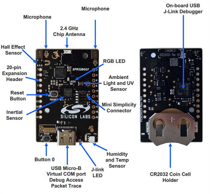 Silicon Labs EFR32xG27 Development Board (xG27-DK2602A)